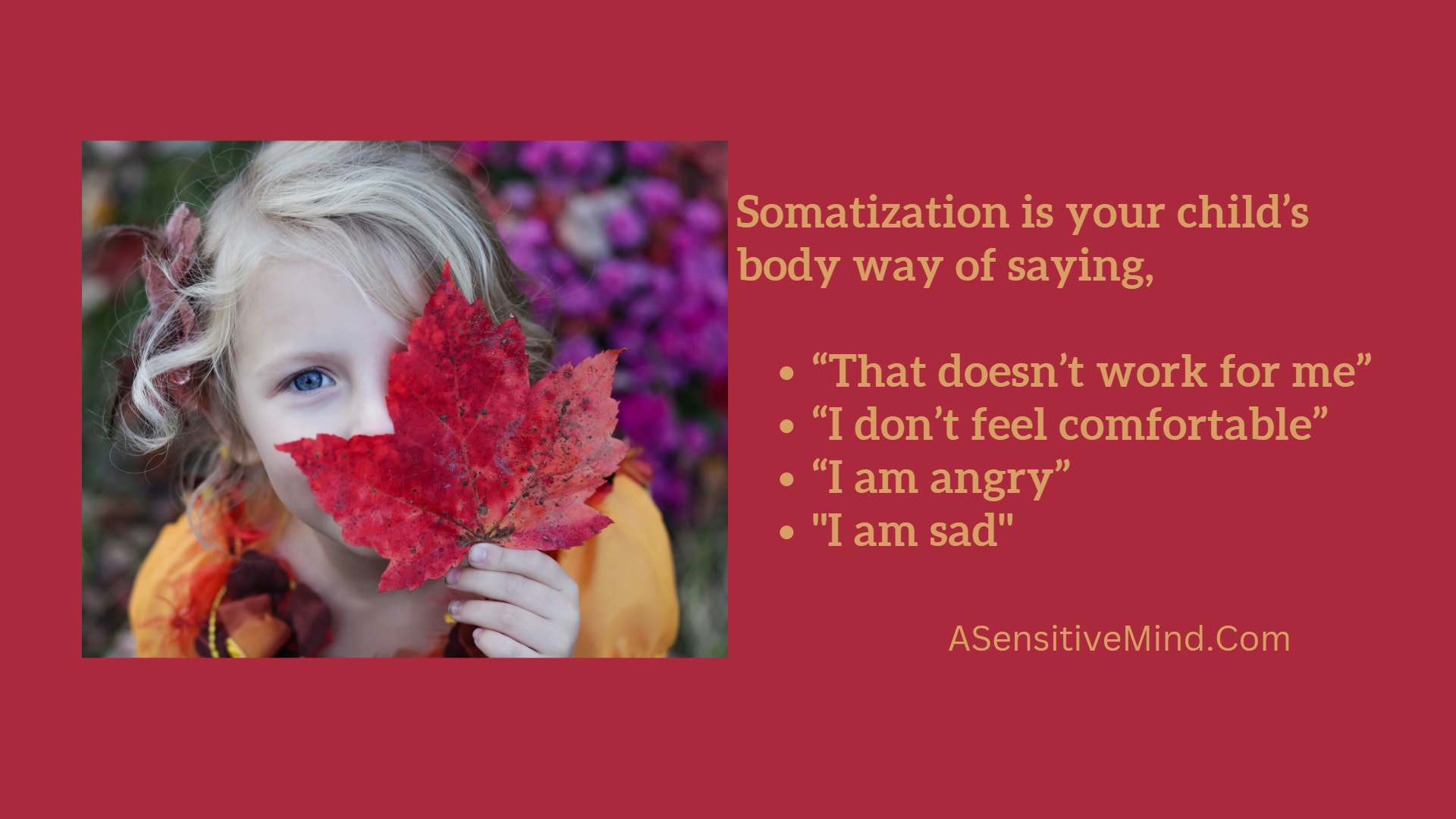 How to Help Your Deeply Feeling Kid with Somatization | A Sensitive Mind